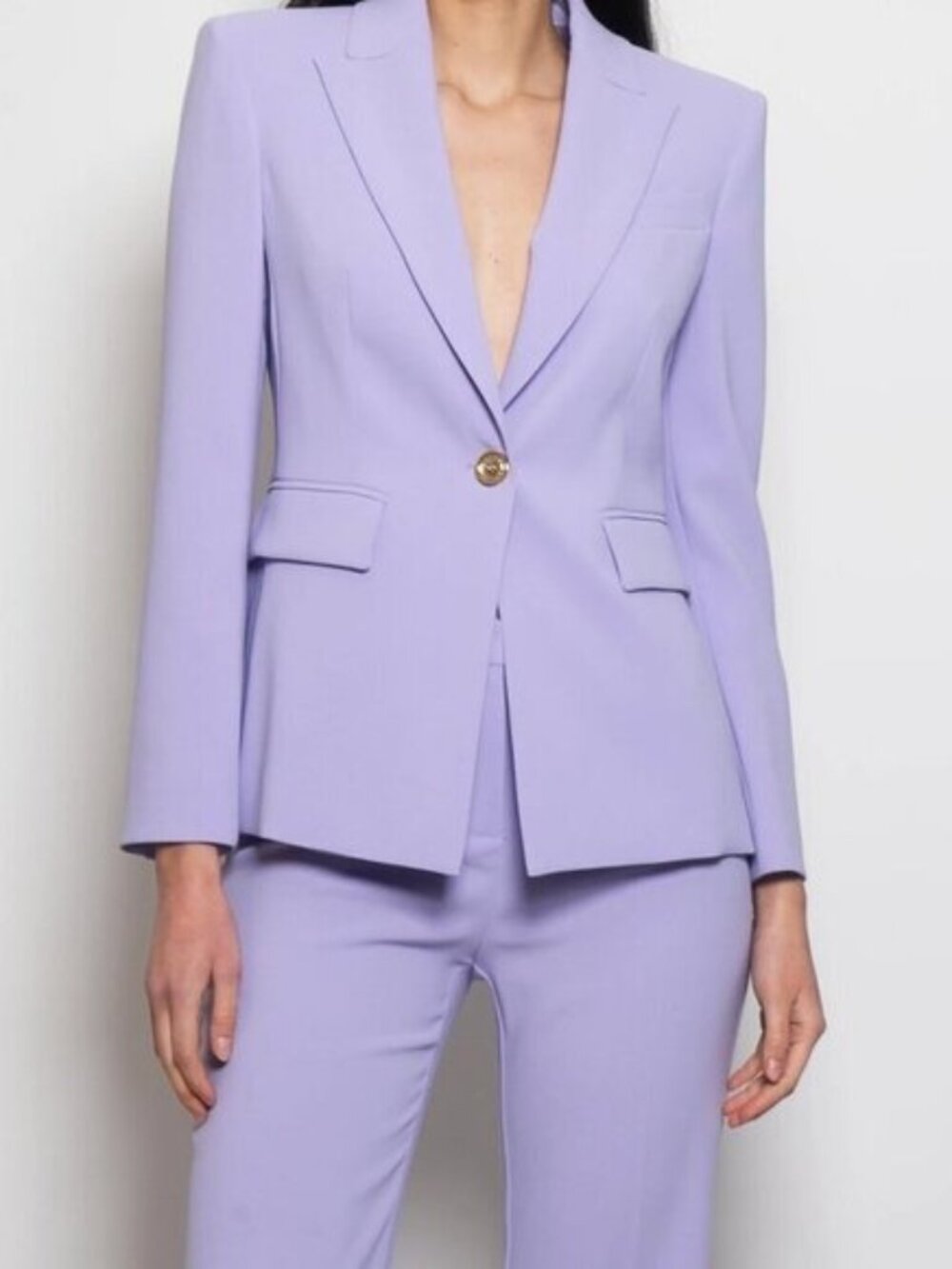 Pinko Crepe Stretch Lavender Suit